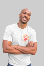 model in 0742 clothing co - year of the Snake (white)