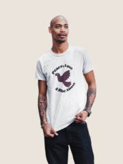 0742 Peace in white with model