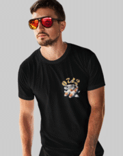 koi flow t shirt from 0742 clothing co in colour black
