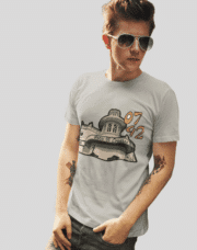 0742 grey t shirt with music factory in Sheffield